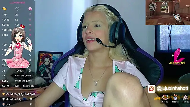 Show de jujubinhahot na webcam