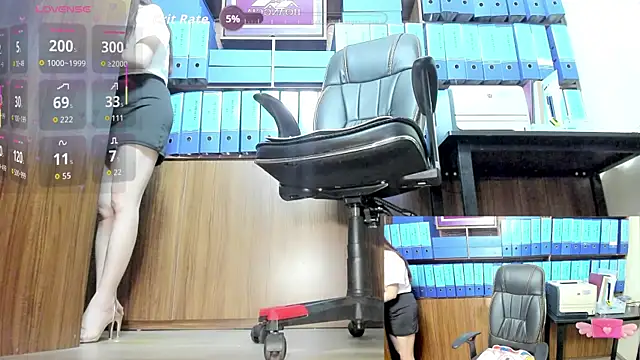 Pertunjukan Kamera Web Office_Sexy