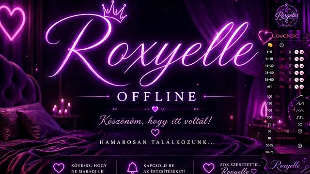 RoxyelleRoxy webkamerás műsora