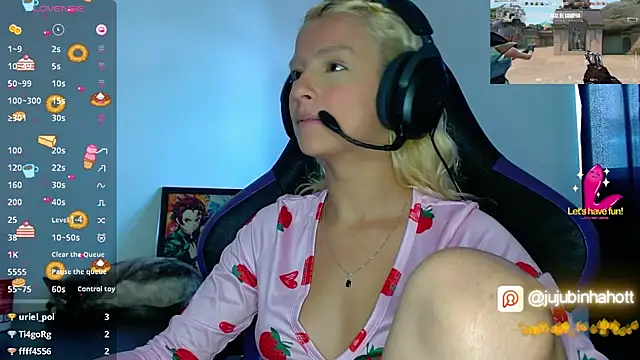 Show de webcam de jujubinhahot