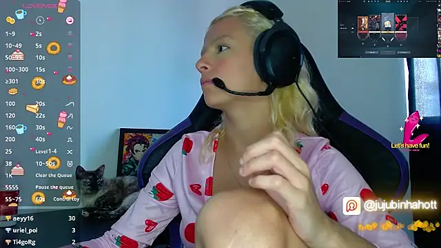 Show de webcam de jujubinhahot