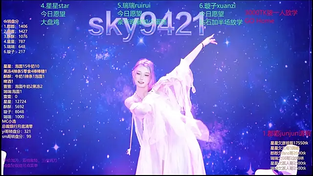 SKY9421 Show in webcam