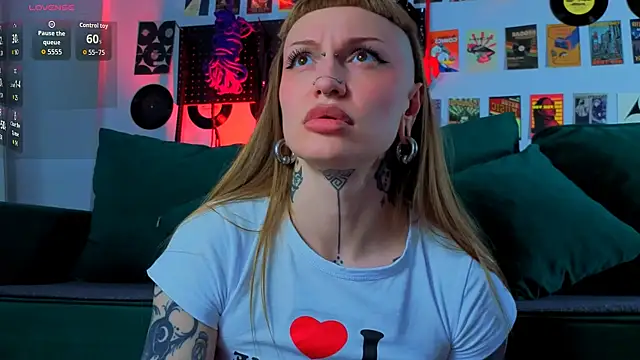 Show de SugarSoot na webcam