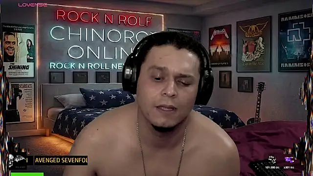 chino_roz: διαδικτυακό σόου στην κάμερα