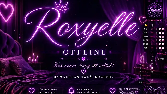 RoxyelleRoxy webkamerás műsora