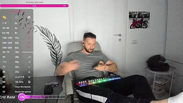 Show modela ZackFraser na web-kameri