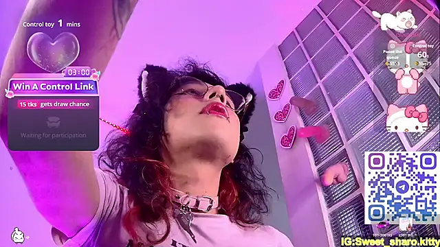 Sweet-SharoKitty élő XXX-chatje