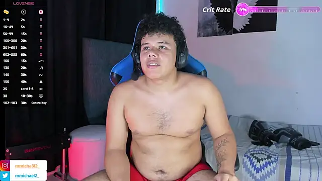 michael_iron: διαδικτυακό σόου στην κάμερα