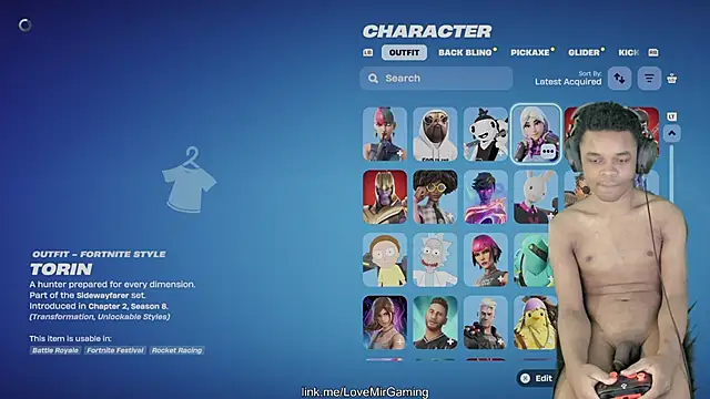 Show webcam de lovemirgaming