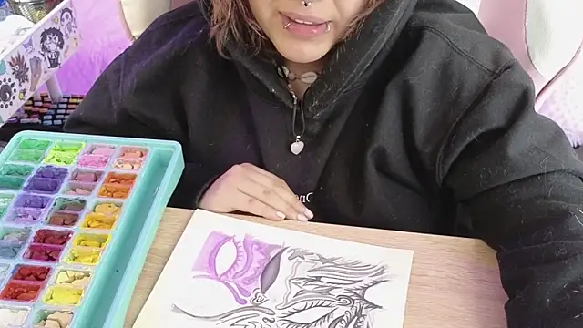 Show de NekoWaifu na webcam