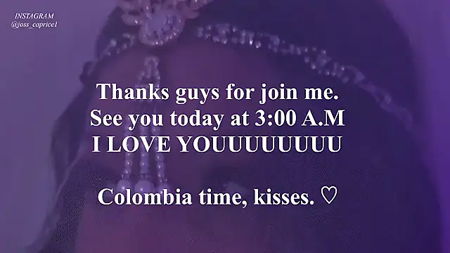 Chat XXX ao vivo de joss_caprice