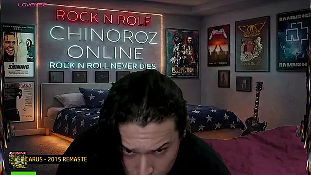 chino_roz: διαδικτυακό σόου στην κάμερα