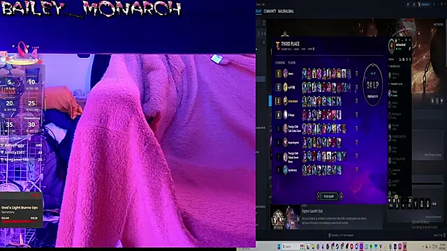 baileymonarch: διαδικτυακό σόου στην κάμερα