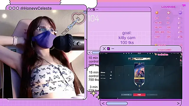 HoneyyCeleste's Live XXX Chat