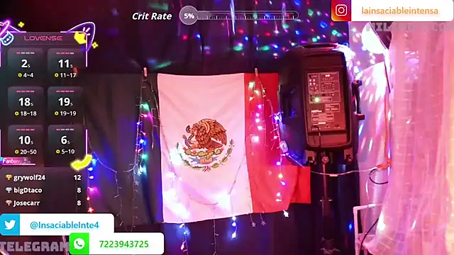 Chat XXX Live LaInsaciableIntensa