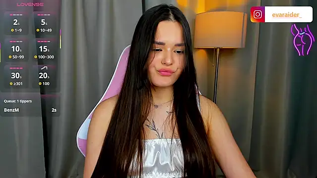Show de RaiderEva na webcam