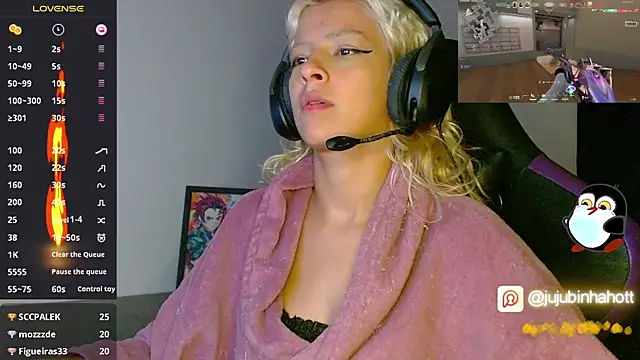 Show de webcam de jujubinhahot