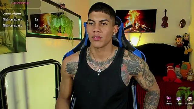 Show modela Damian_latinxxx na web-kameri