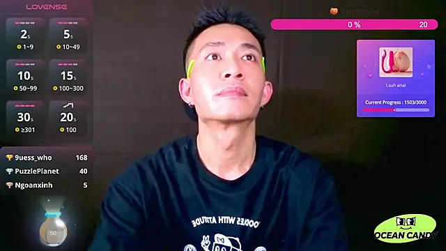 OceanCandyのウェブカメラショー