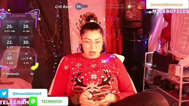 Chat +18 de LaInsaciableIntensa ao vivo