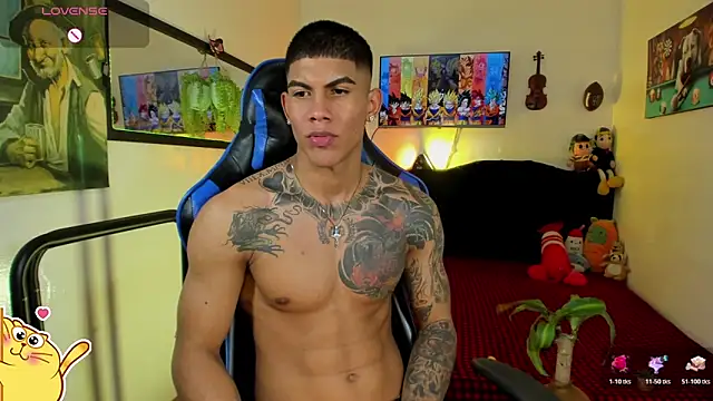 Show modela Damian_latinxxx na web-kameri