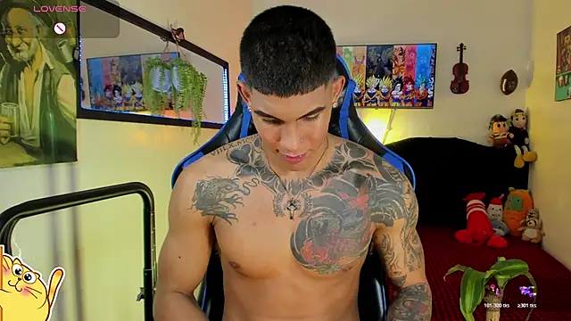 Show modela Damian_latinxxx na web-kameri