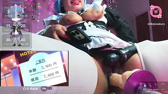 MilkyXSakuraのウェブカメラショー