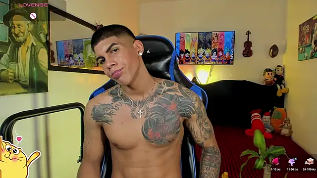 Show modela Damian_latinxxx na web-kameri