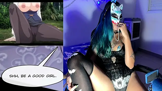 Show de bluesubmissive na webcam