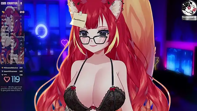 LewdFoxy_VT: онлайн-секс-чат