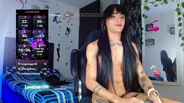 Penelopee22cm élő XXX-chatje