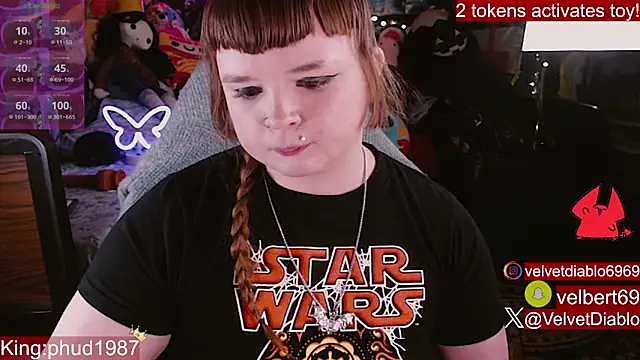 VelvetDiablo élő XXX-chatje
