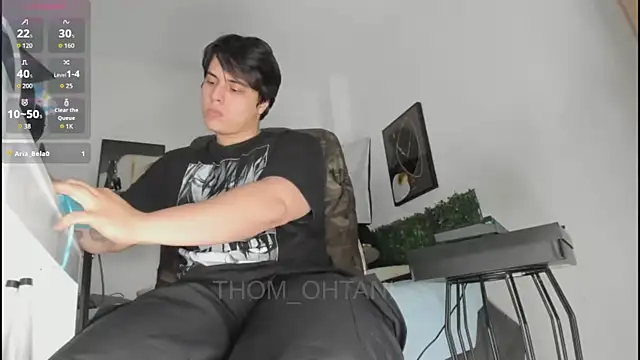 Show de Thom_Ohtani na webcam