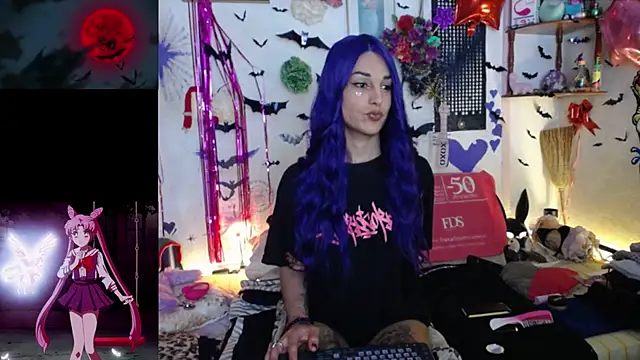 purplekattlyn: διαδικτυακό σόου στην κάμερα