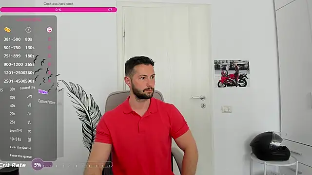 Show modela ZackFraser na web-kameri