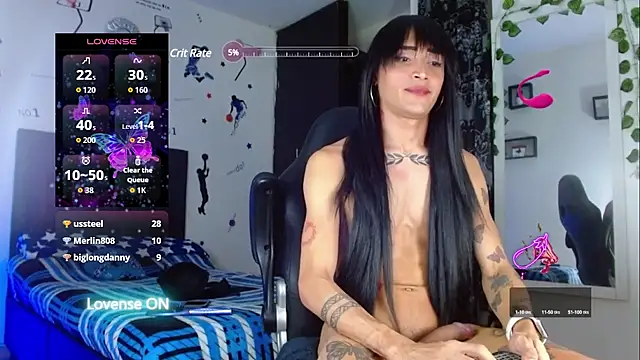 Show de Penelopee22cm na webcam