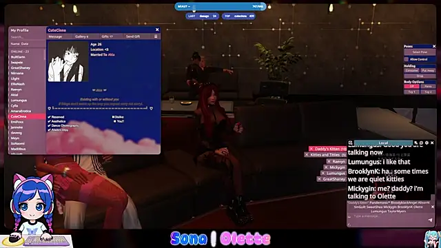 Show webcam de SonaBoobvelle