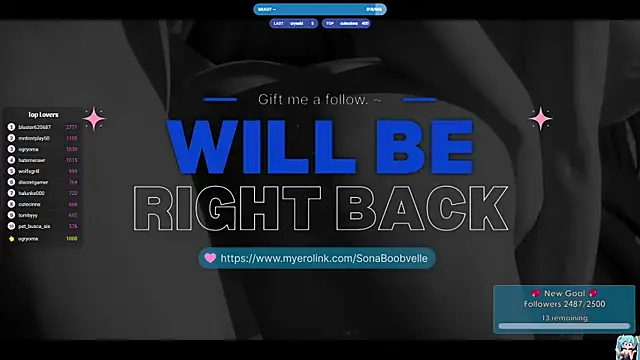 SonaBoobvelle's Webcam Show