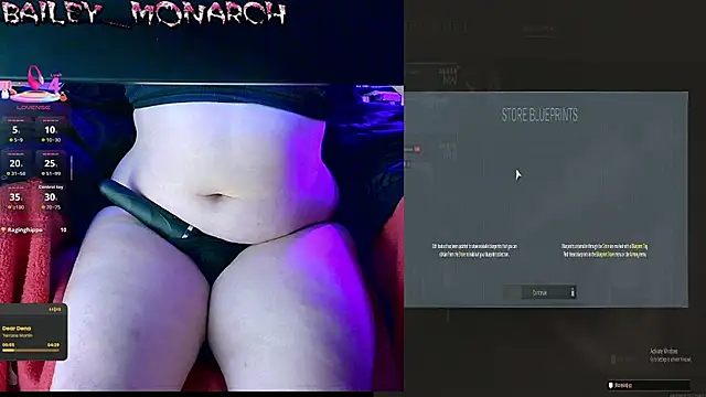 baileymonarch Adlı Modelin Web Kamerası Şovu