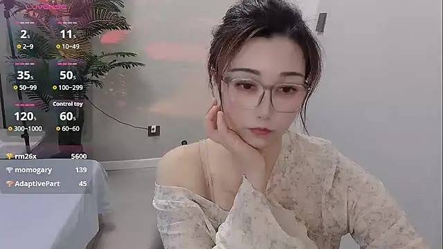 Show modela Yunxi- na web-kameri