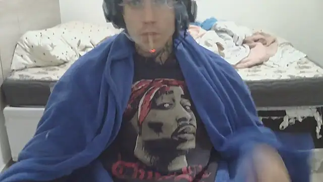 Show de smokingink na webcam