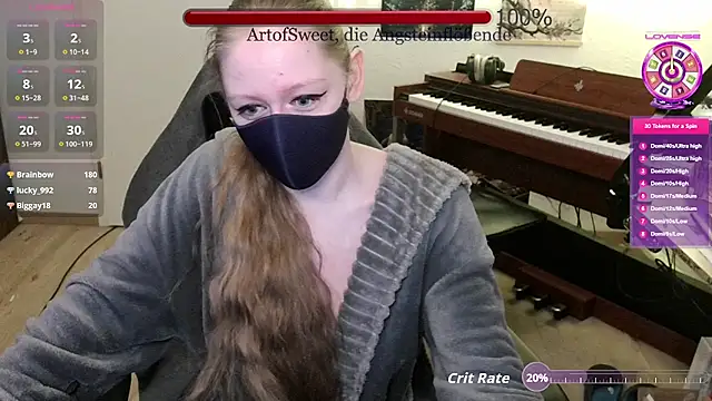 ArtofSweet: διαδικτυακό σόου στην κάμερα