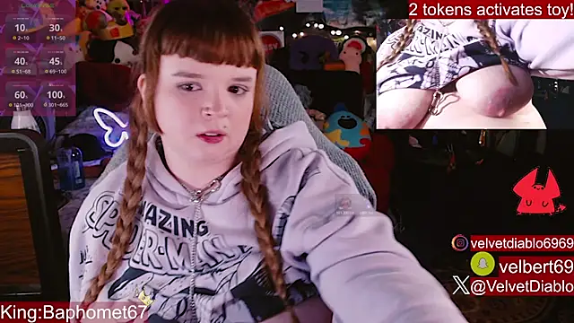 Chat XXX ao vivo de VelvetDiablo