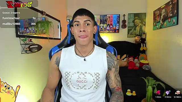 Show modela Damian_latinxxx na web-kameri