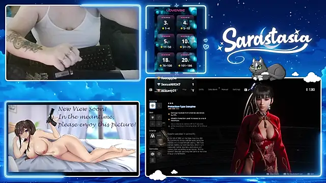 Sarastasia417 webkamerás műsora