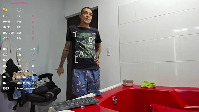 Show de logan-wollf na webcam