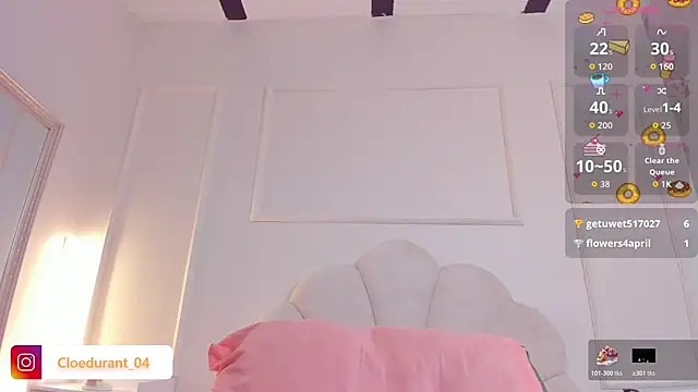 CloedurantのライブXXXチャット