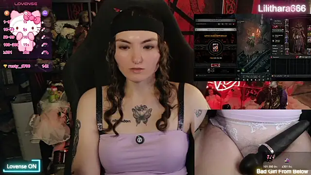 Show webcam de Lilithara666
