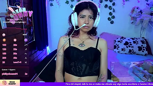 Chat +18 de Roxanbunny1 ao vivo