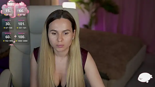 Show modela JannetBlond na web-kameri